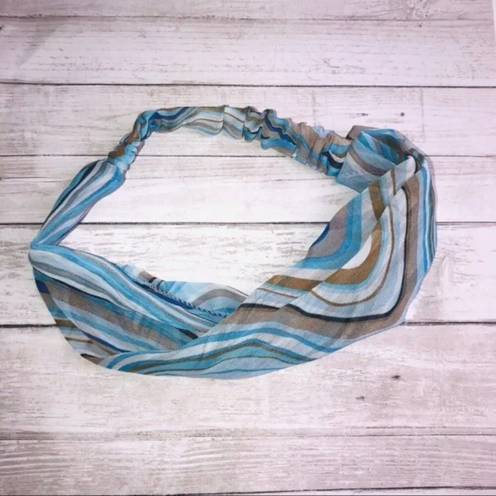 Women's Hair Accessory Multi-color  Three Way Style Blue Headband